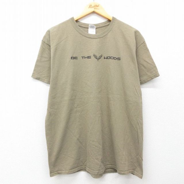 00s 半袖Tシャツ シカ カーキ L | 古着