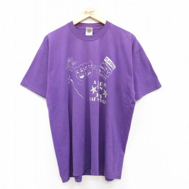 フルーツオブザルーム 00s 半袖Tシャツ トゥーフェイス パープル XL | 古着
