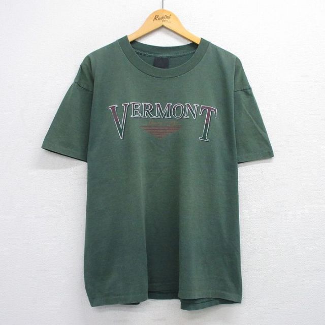 バーモント 90s 半袖Tシャツ グリーン XL | 古着