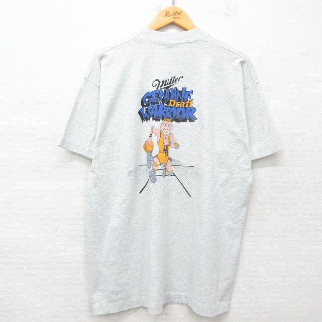 フルーツオブザルーム 90s 半袖Tシャツ バスケットボール グレー XL | 古着