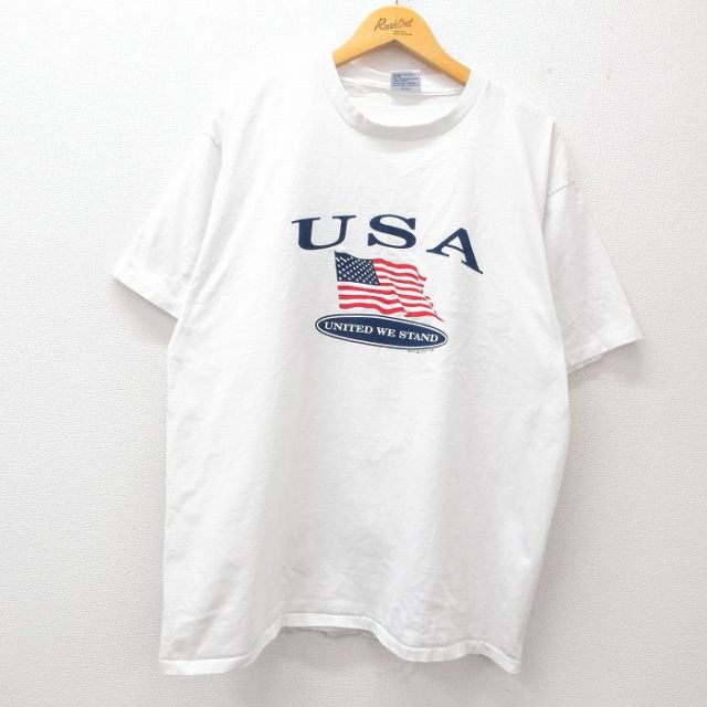 90s 半袖Tシャツ USAロゴ ホワイト XL | 古着
