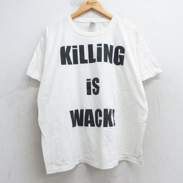 00s 半袖Tシャツ KiLLiNG is WACKプリント ホワイト XL | 古着