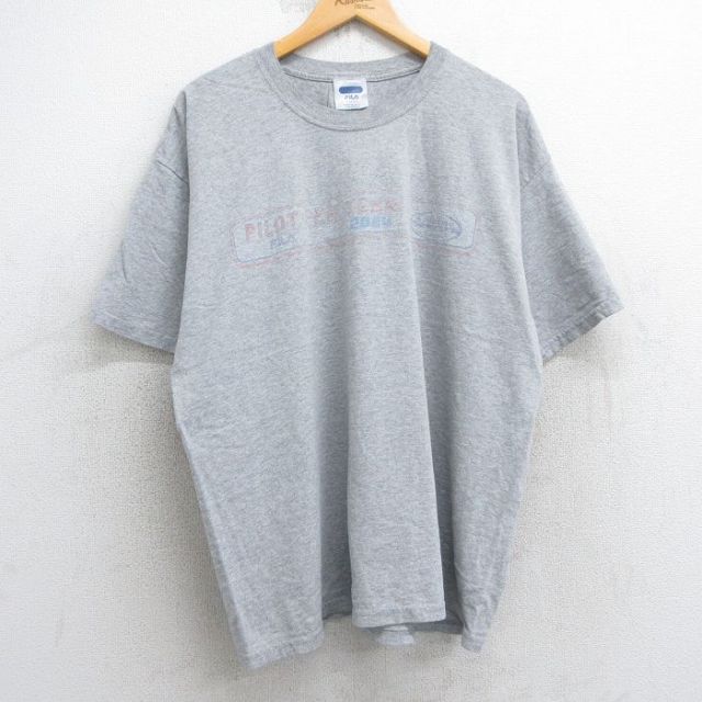 フィラ 00s 半袖Tシャツ パイロットペン グレー XL | 古着