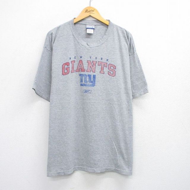 【50%OFF】リーボック 00s 半袖Tシャツ NFLニューヨークジャイアンツ グレー XL | 古着