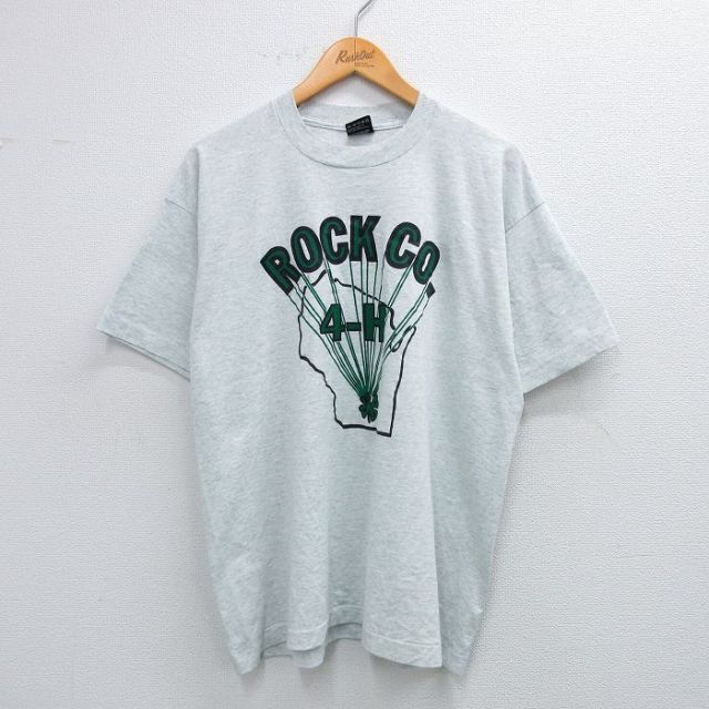 フルーツオブザルーム 90s 半袖Tシャツ ROCK CO グレー XL | 古着