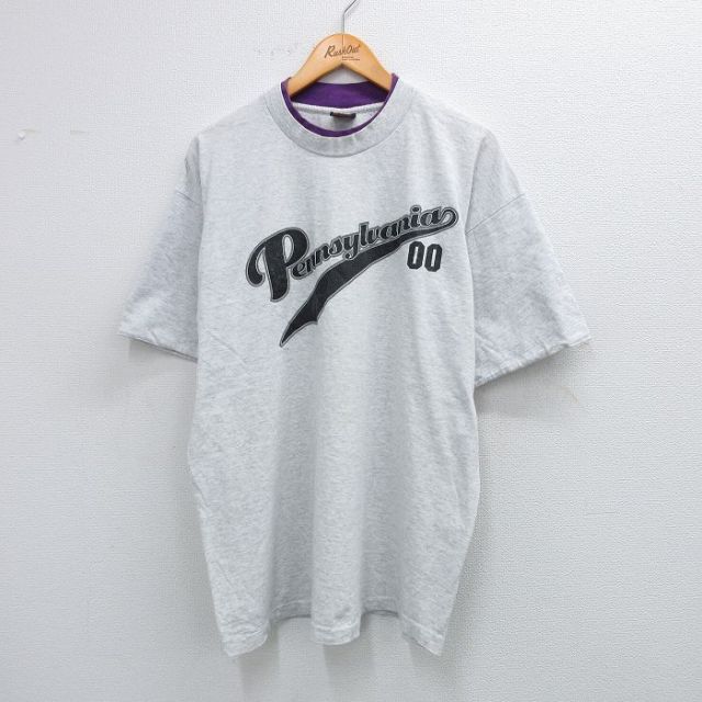 90s 半袖Tシャツ ペンシルベニア グレー XL | 古着