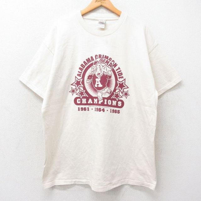 【50%OFF】フルーツオブザルーム 00s 半袖Tシャツ アラバマクリムゾンタイドゾウ ホワイト XL | 古着