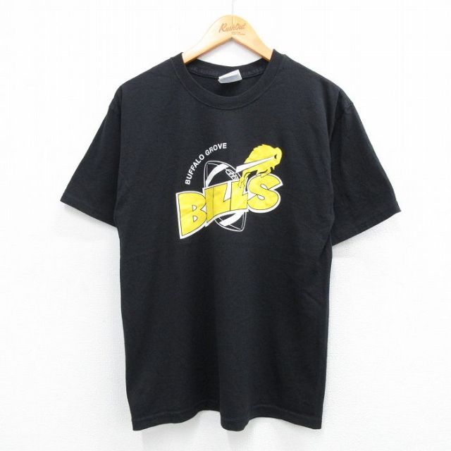 ヘインズ 00s 半袖Tシャツ バッファロービルズ ブラック M | 古着