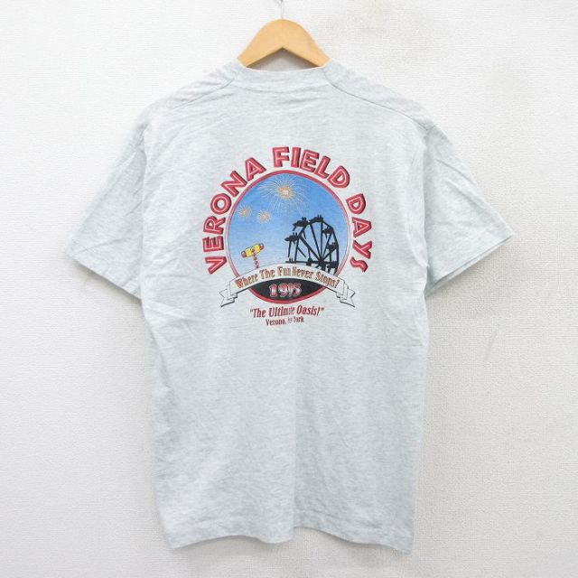 フルーツオブザルーム 90s 半袖Tシャツ VERONA FIELD DAYS グレー L | 古着