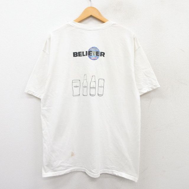 【50%OFF】00s 半袖Tシャツ ギネスビール ホワイト XL | 古着
