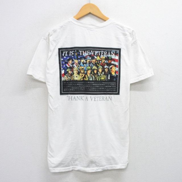 00s 半袖Tシャツ VETERAN ホワイト L | 古着