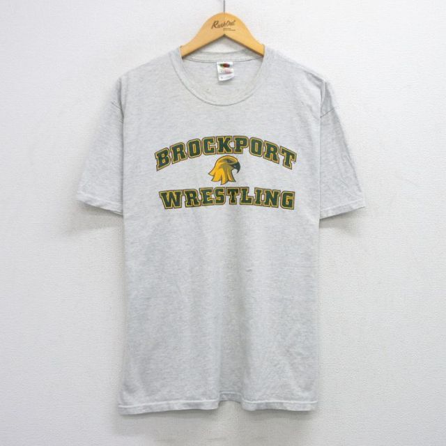 フルーツオブザルーム 00s 半袖Tシャツ BROCKPORT グレー XL | 古着
