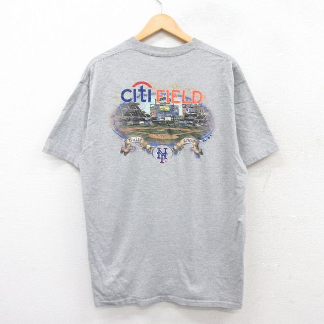 【50%OFF】マジェスティック 00s 半袖Tシャツ ニューヨークメッツ グレー XL | 古着