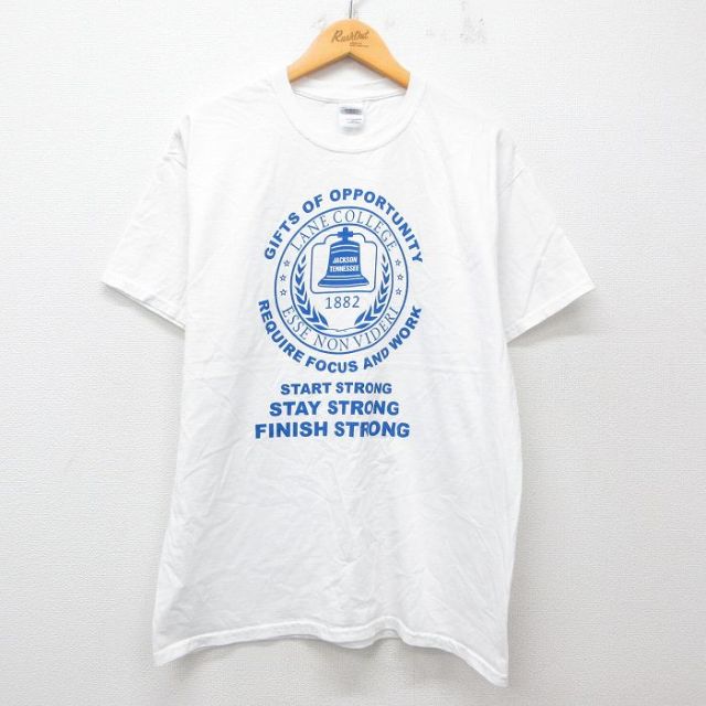 【50%OFF】L★古着 半袖 ビンテージ Tシャツ メンズ 00年代 00s ベル コットン クルーネック 白 ホワイト 25jul29 中古