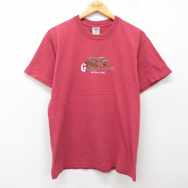 00s 半袖Tシャツ グランドキャニオン刺繍 レッド L | 古着