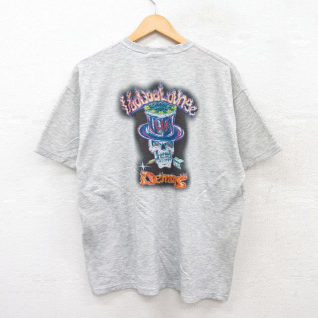00s 半袖Tシャツ スカル グレー XL | 古着