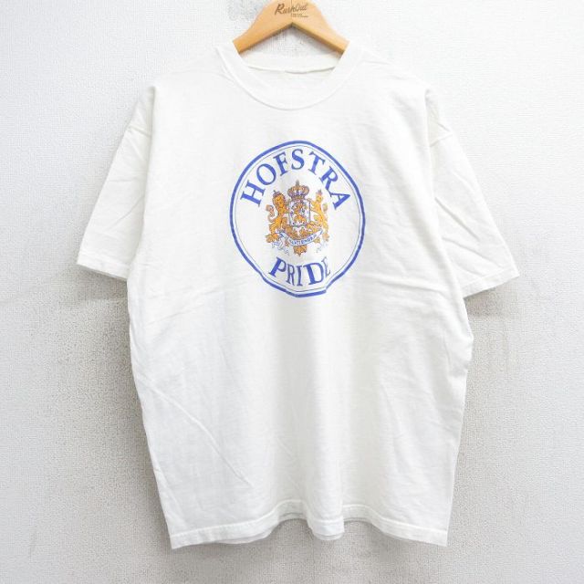 00s 半袖Tシャツ ホフストラプライド ホワイト XL | 古着