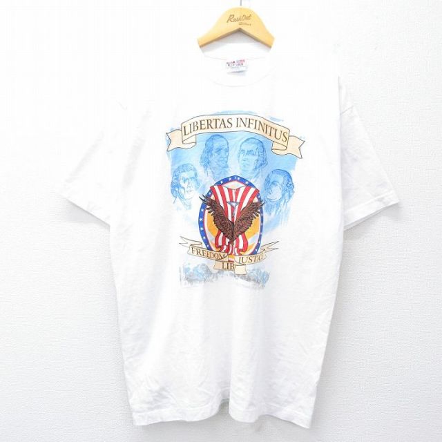 00s 半袖Tシャツ ジョージワシントン ホワイト XL | 古着