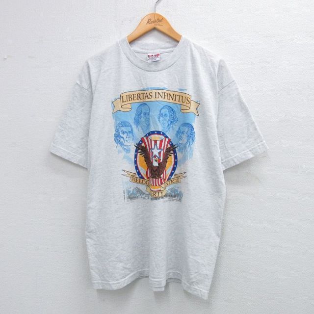 00s 半袖Tシャツ 鳥 グレー XL | 古着