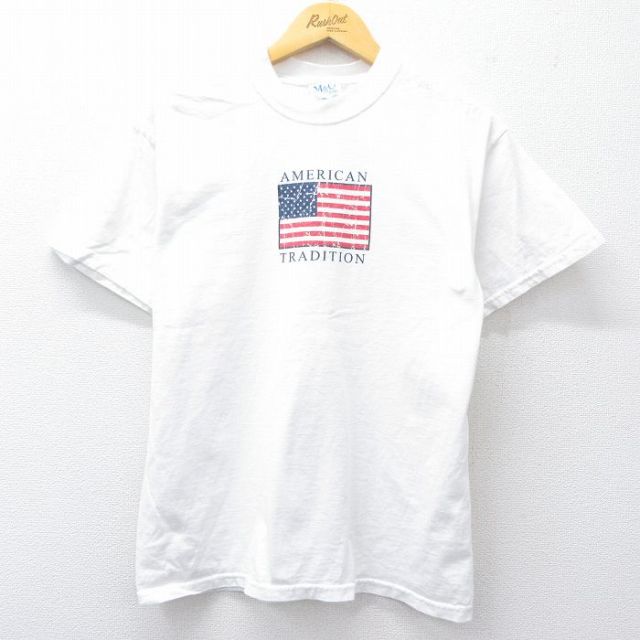 00s 半袖Tシャツ 星条旗 ホワイト M | 古着