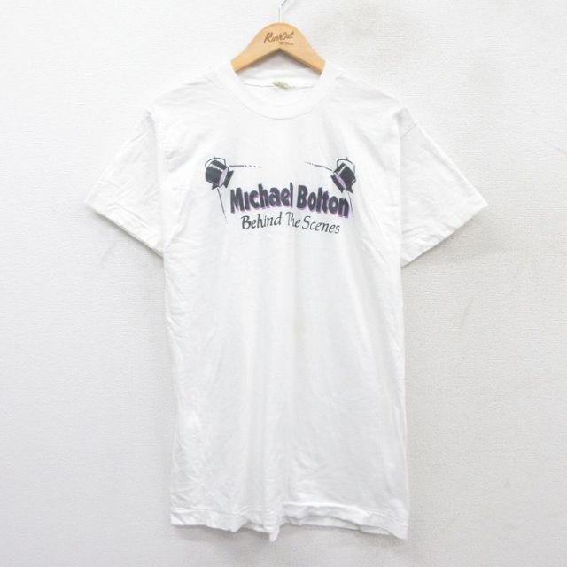 スクリーンスターズ 80s 半袖Tシャツ マイケルボルトン ホワイト L | 古着