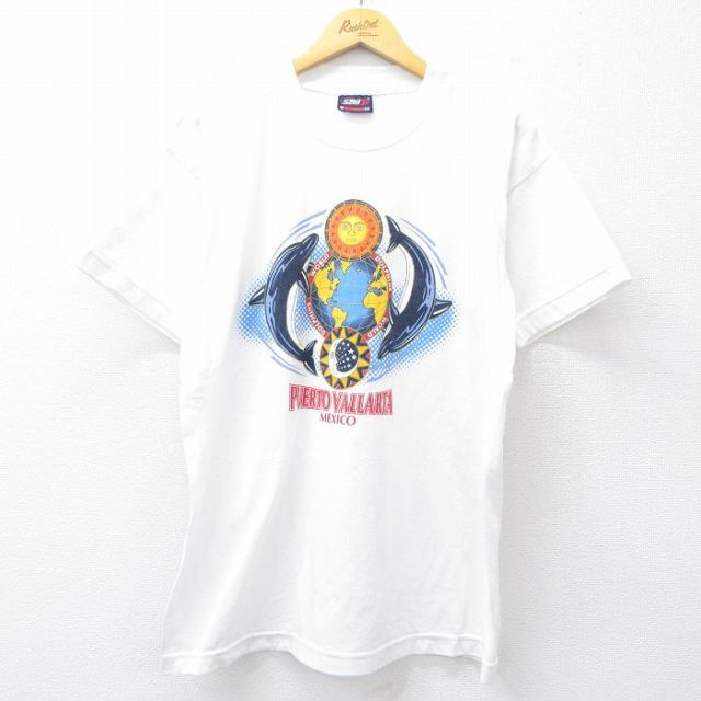00s 半袖Tシャツ イルカ ホワイト L | 古着