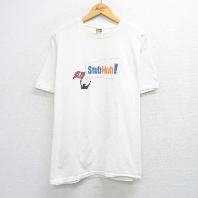 フルーツオブザルーム 00s 半袖Tシャツ NFL タンパベイパッカニアーズ ホワイト XL | 古着