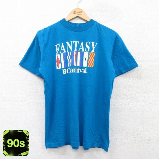 90s 半袖Tシャツ FANTASY Carnival ブルー M | 古着