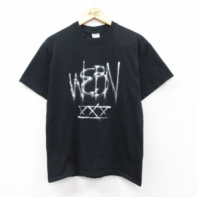 M★古着 ジャージーズ 半袖 ビンテージ Tシャツ メンズ 00年代 00s トヨタ WEBN コットン クルーネック 黒 ブラック 25aug01 中古