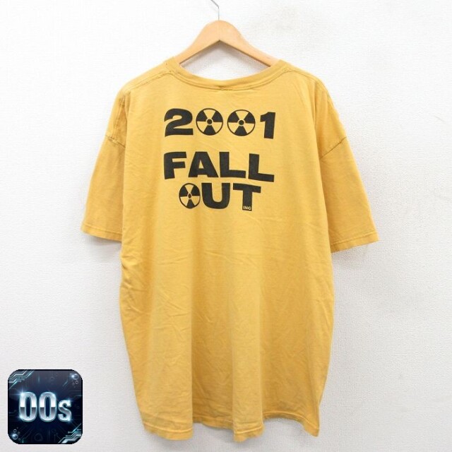 【50%OFF】フルーツオブザルーム 00s 半袖Tシャツ FALLOUT イエロー XL | 古着