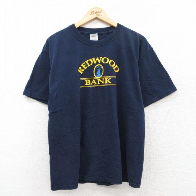 00s 半袖Tシャツ レッドウッドバンク灯台 ネイビー L | 古着