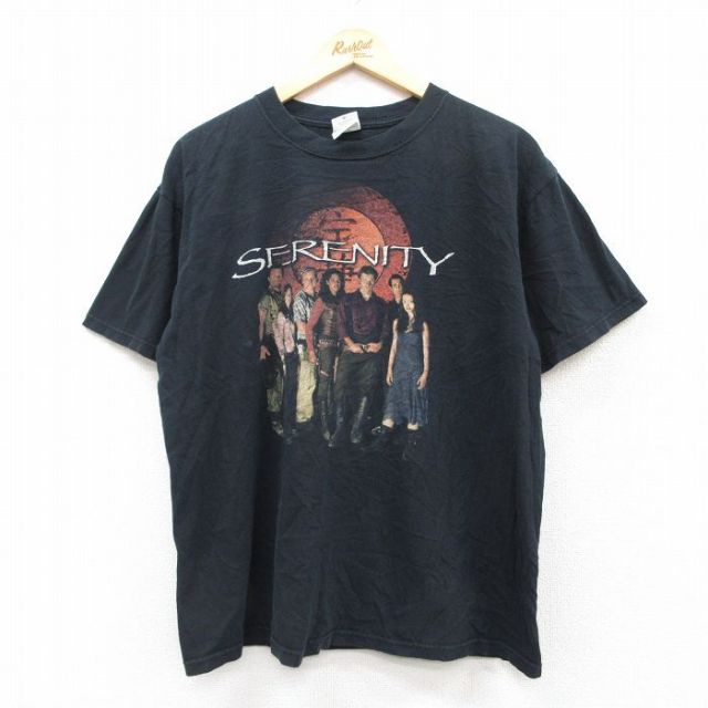 00s 半袖Tシャツ セレニティー ブラック L | 古着