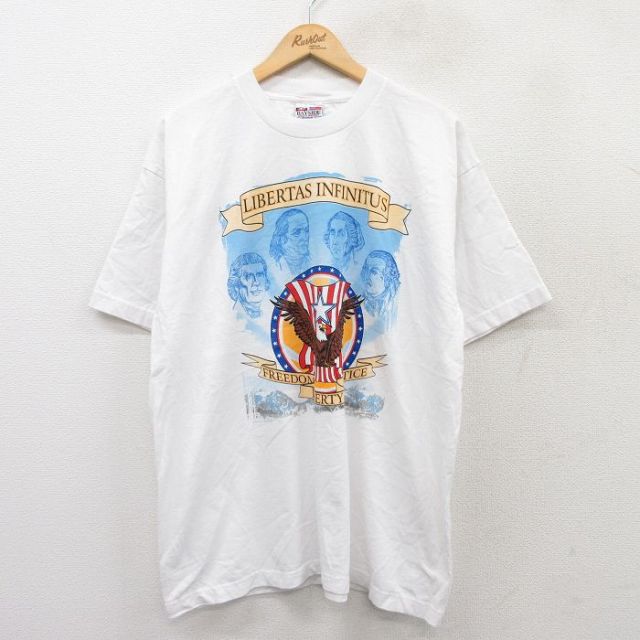 00s 半袖Tシャツ 鳥 ホワイト XL | 古着