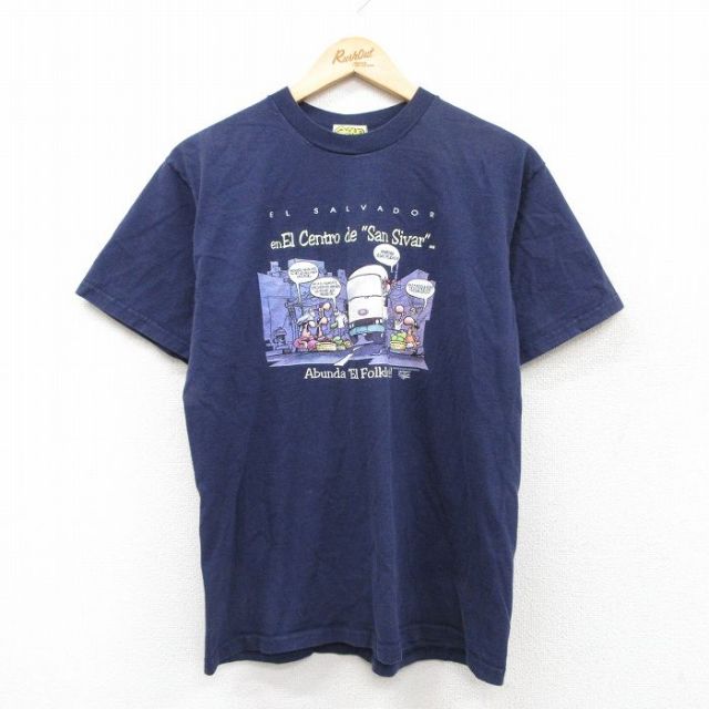 00s 半袖Tシャツ バス エルサルバドル ネイビー M | 古着