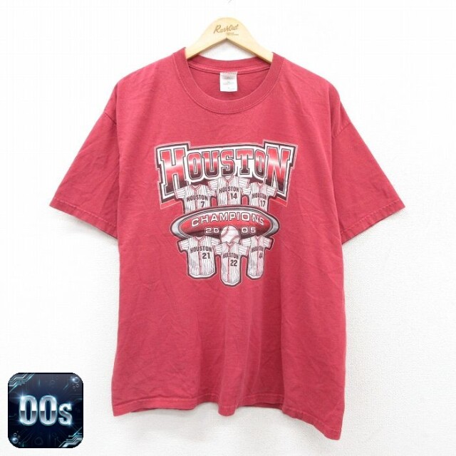 00s 半袖Tシャツ ヒューストンベースボール レッド XL | 古着