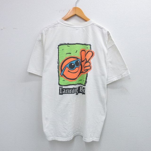 00s 半袖Tシャツ Tanning Bedプリント ホワイト XL | 古着