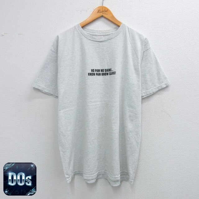 フルーツオブザルーム 00s 半袖Tシャツ NO PAMメッセージ グレー XL | 古着
