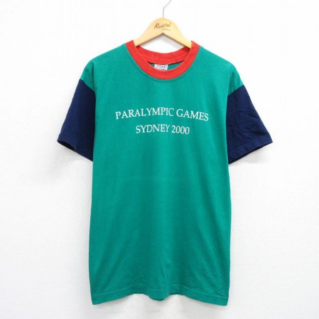 00s 半袖Tシャツ パラリンピック グリーン XL | 古着