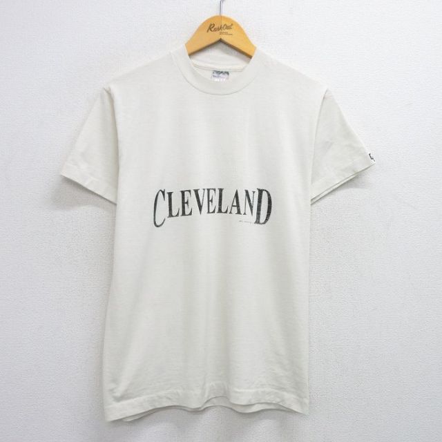 フルーツオブザルーム 90s 半袖Tシャツ クリーブランド ホワイト M | 古着