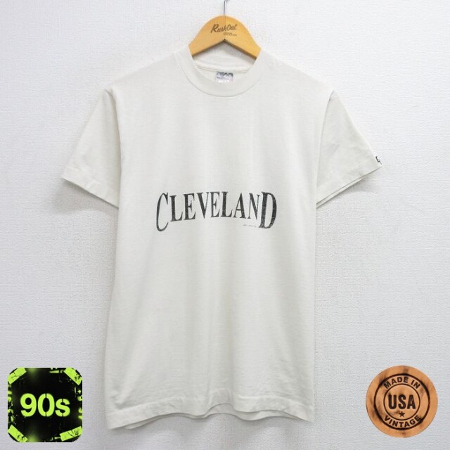 フルーツオブザルーム 90s 半袖Tシャツ クリーブランド ホワイト M | 古着