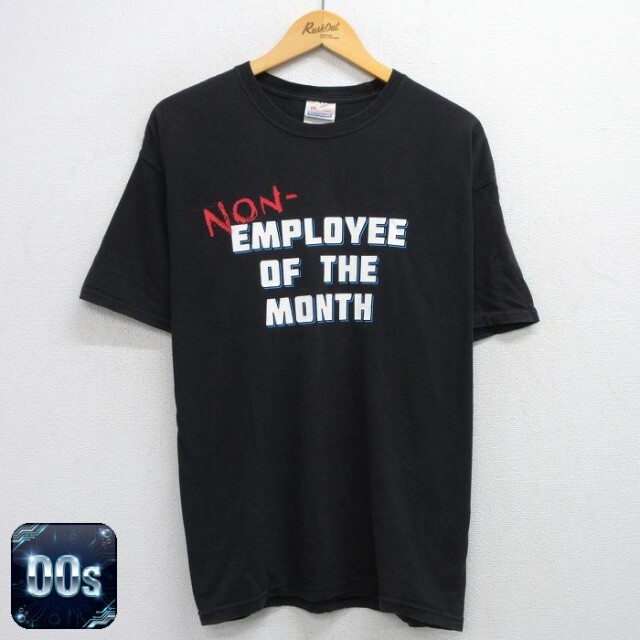 ヘインズ 00s 半袖Tシャツ EMPLOYEE ブラック XL | 古着