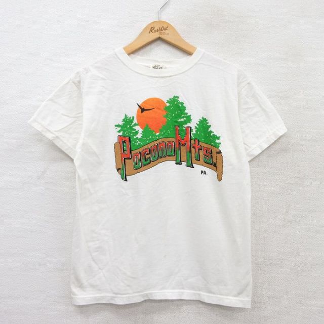 90s 半袖Tシャツ Pocono Mts ホワイト M | 古着