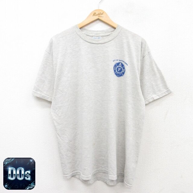 ジャージーズ 00s 半袖Tシャツ 消防署 グレー L | 古着