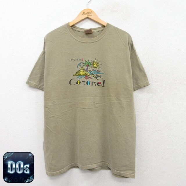 ヘインズ 00s 半袖Tシャツ Cozumel グリーン XL | 古着