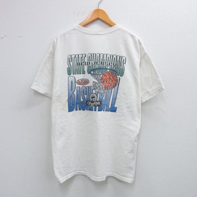 00s 半袖Tシャツ ニュージャージーバスケットボール ホワイト XL | 古着
