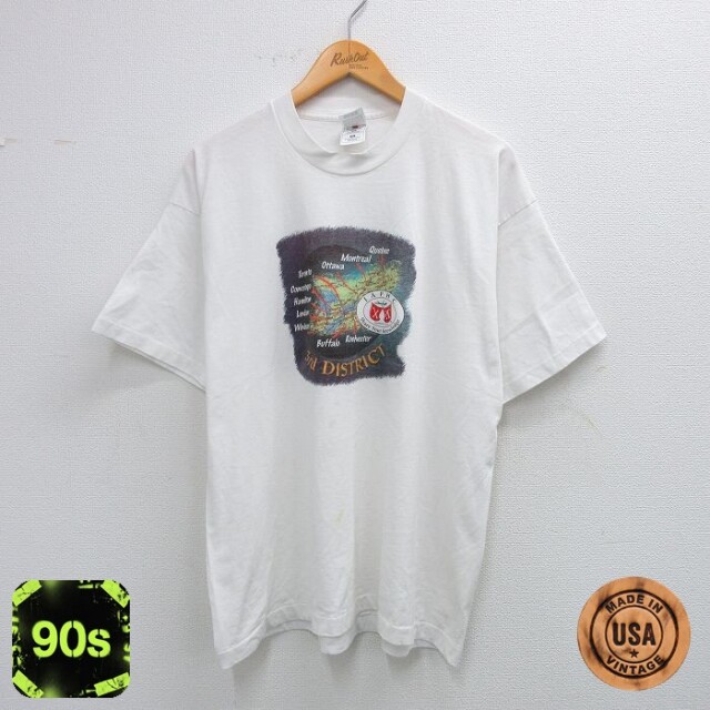 【50%OFF】フルーツオブザルーム 90s 半袖Tシャツ IAPHC ホワイト XL | 古着