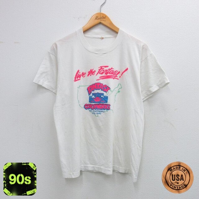 スクリーンスターズ 90s 半袖Tシャツ レーシングカー ホワイト L | 古着
