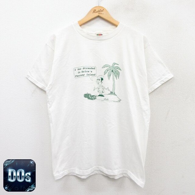 フルーツオブザルーム 00s 半袖Tシャツ ヤシの木 ホワイト L | 古着