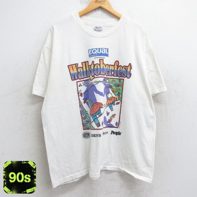 【50%OFF】ヘインズ 90s 半袖Tシャツ Walktoberfest ホワイト XL | 古着