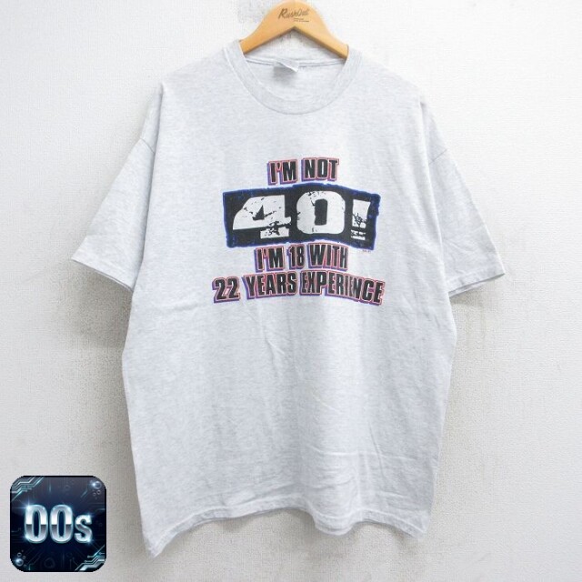 ヘインズ 00s 半袖Tシャツ 40 グレー XL | 古着